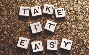 Making up situational dialogue ~ Take it easy